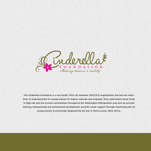 Pink brand with the title 'Cinderella logo'