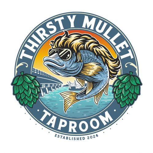 Bridge logo with the title 'Thirsty Mullet Taproom'