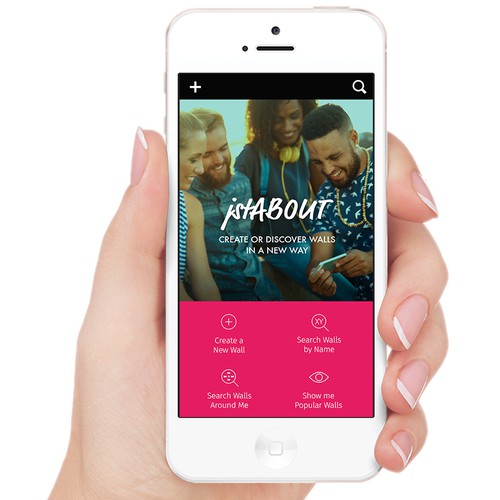 Responsive website with the title 'jstABOUT.com'