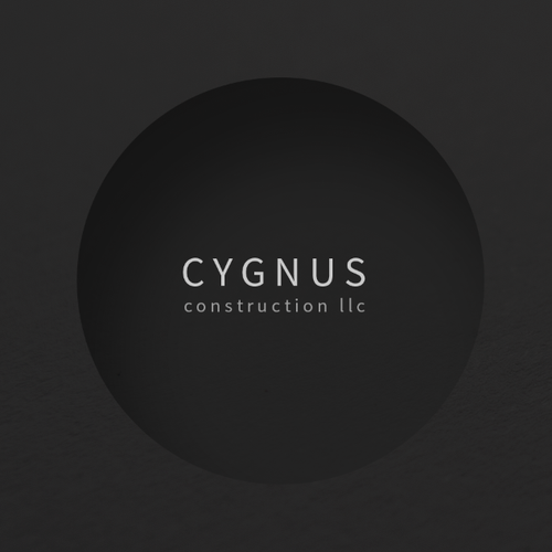 Shadow design with the title 'Logodesign for CYGNUS construction'