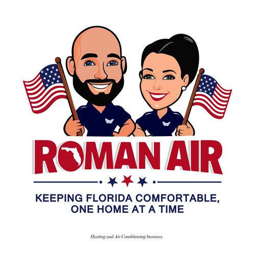 HVAC design with the title 'Mascot character logo for Florida’s HVAC Leader'