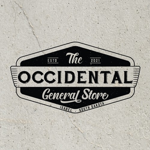 Black brand with the title 'The Occidental General Store'