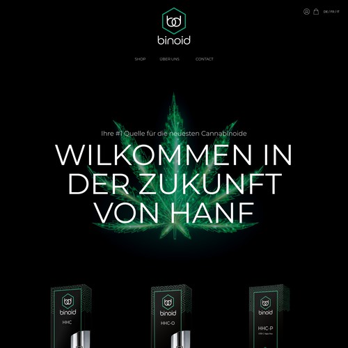 Farm website with the title 'CBD Online Store website '