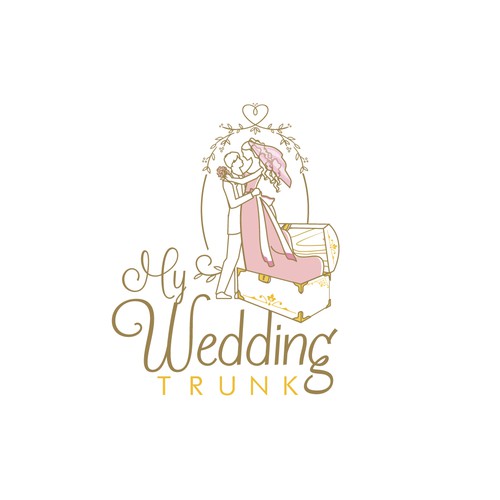 Dress design with the title 'My wedding Trunk'