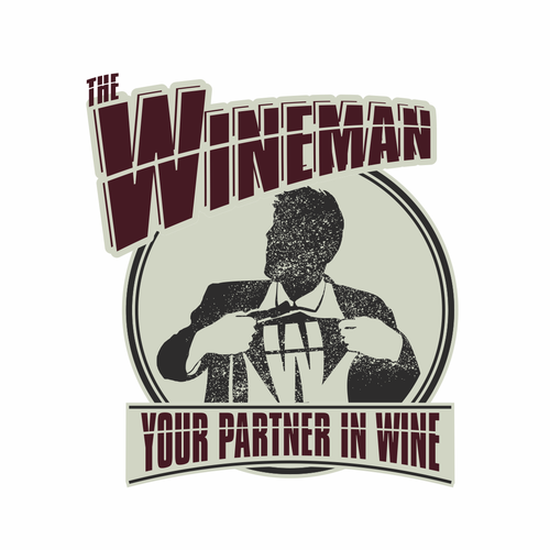 Retail brand with the title 'The Wineman logo'