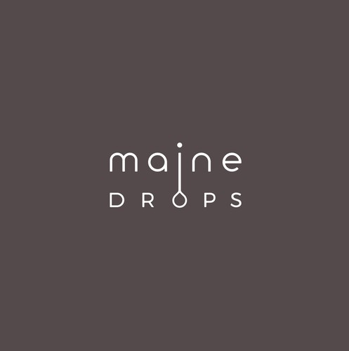 Drop design with the title 'Simple and clever wordmark'