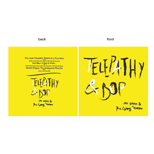 Contemporary artwork with the title 'pochette pour un groupe de jazz contemporain'