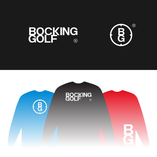 Banner logo with the title 'Logo design for a golf club, Bocking Golf.'