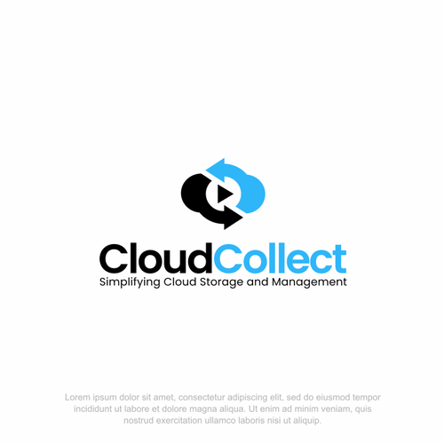 Self storage logo with the title 'Logo Design for Cloud Collect'