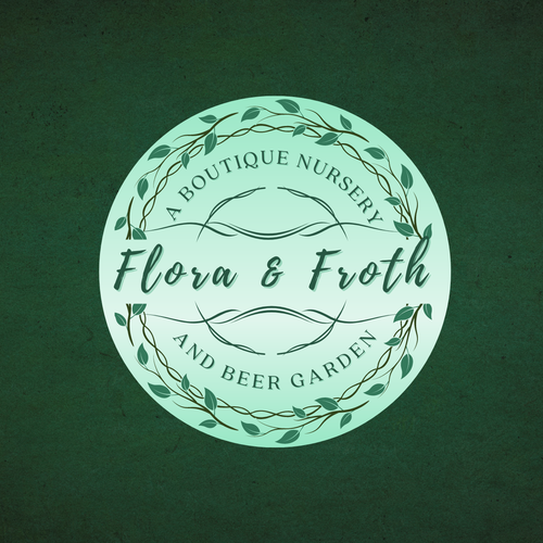 Nursery design with the title 'Logo concept for Flora & Froth'