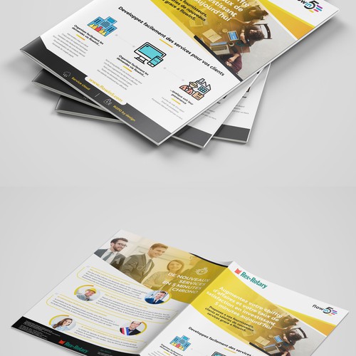 A4 design with the title 'Modern brochure proposal'