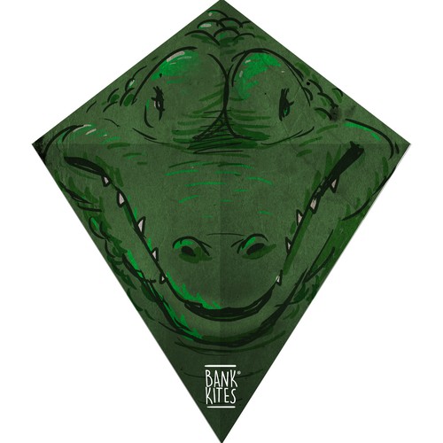 Kite design with the title 'kroko kite'