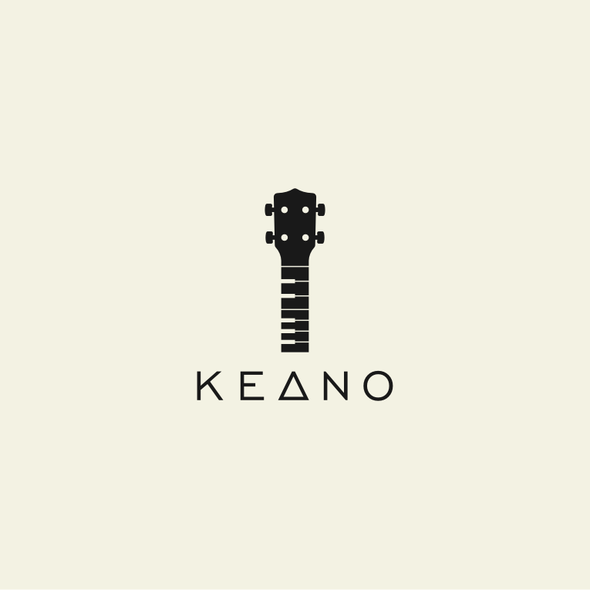 Ukulele logo with the title 'KEANO'