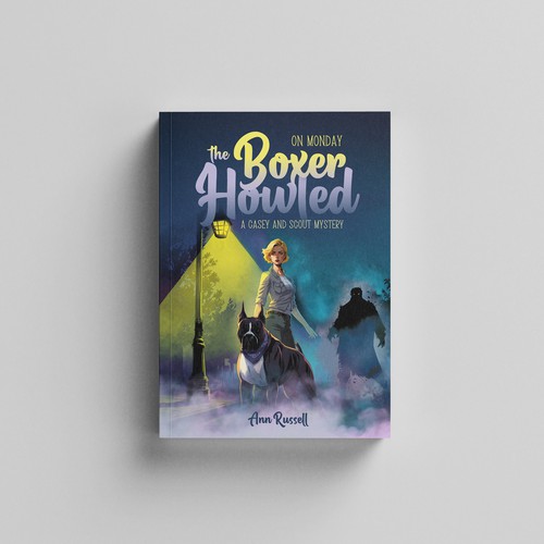 Amazon book cover with the title 'Dog mystery book cover'