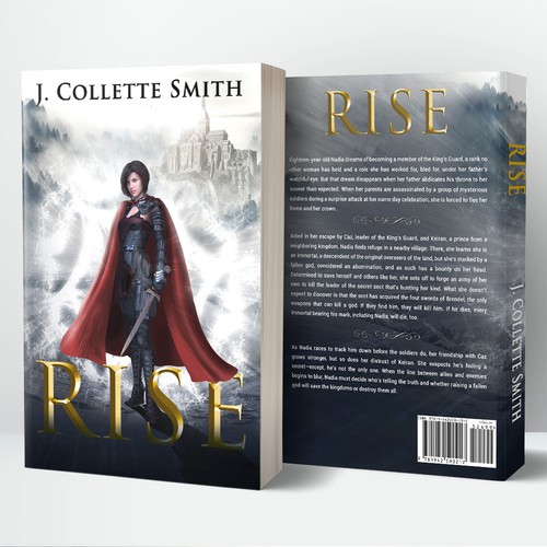 Young adult book cover with the title 'Book cover for YA Fantasy'