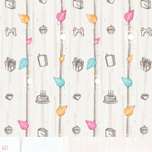 Brush stroke design with the title 'Create a pattern for a blog'