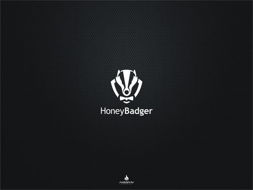 Animal logo with the title 'Honeybadger.io is very excited to find a new and innovative logo!'