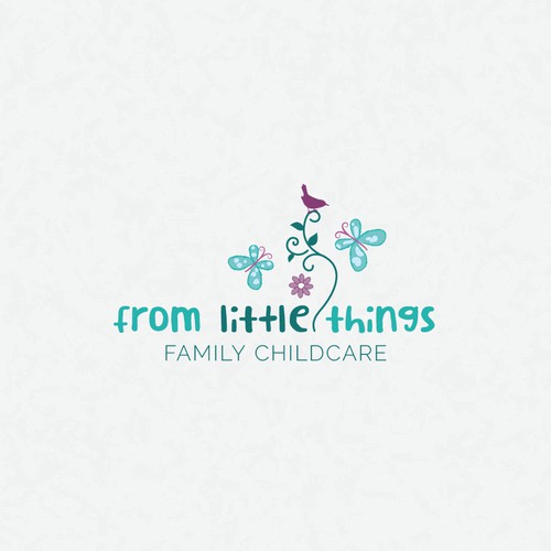 Family business logo with the title 'Sweet logo and business card design for family childcare business'