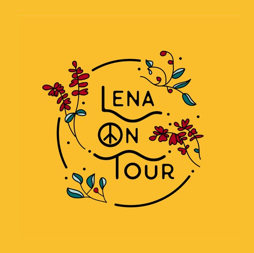 Peaceful logo with the title 'Touring Nature • logo'