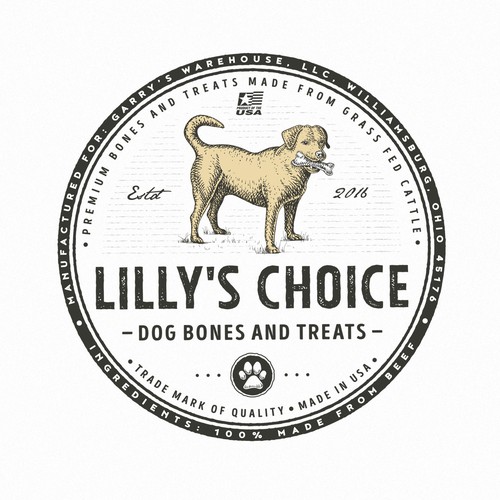 Handmade logo with the title 'Lilly's Choice logo'