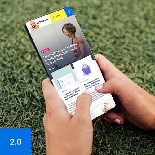 New design with the title 'WordPress design for a new privacy focused website'