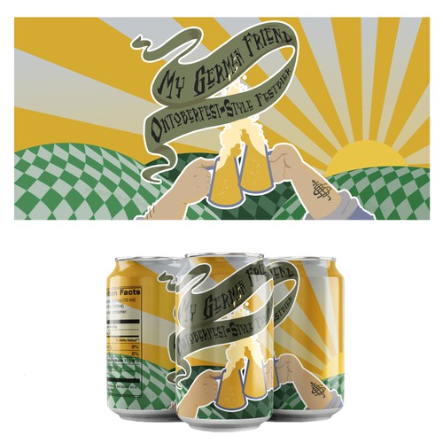 Beer can design with the title 'Craft Beer Design'