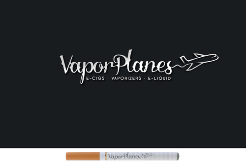 Vape logo with the title 'Logo for VAPOR PLANES'