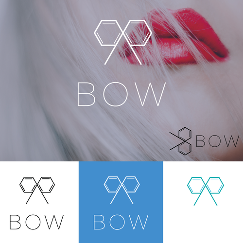 Bow logo with the title 'Logo for cosmetics company'