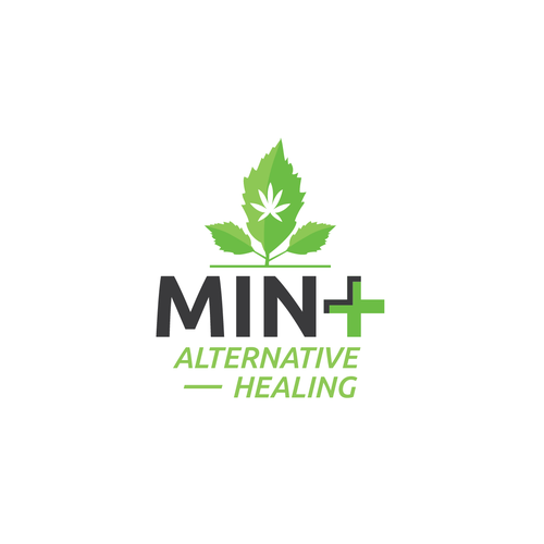 Weed logo with the title 'Mint Cannabis'