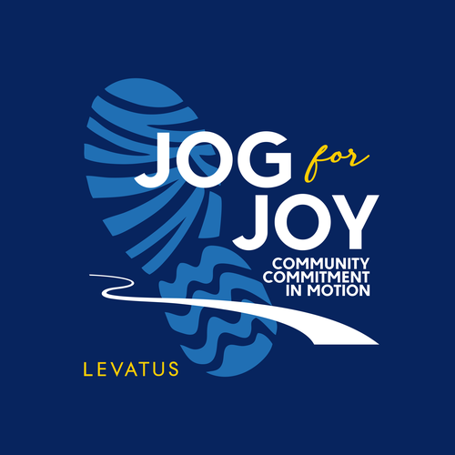 Running design with the title 'JOG for JOY'