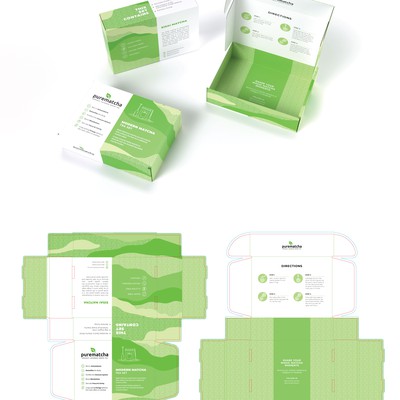 Mailer box design for matcha tea set