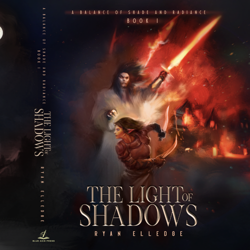 Painting book cover with the title 'Fantasy Novel Cover'