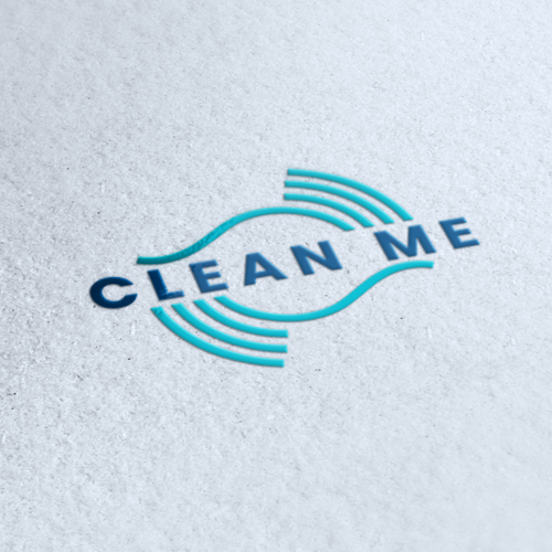 Cleaning company logo with the title 'Clean Me'
