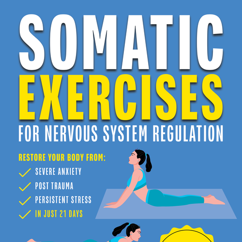 Girl book cover with the title 'Somatic Exercises for Nervous System Regulation'