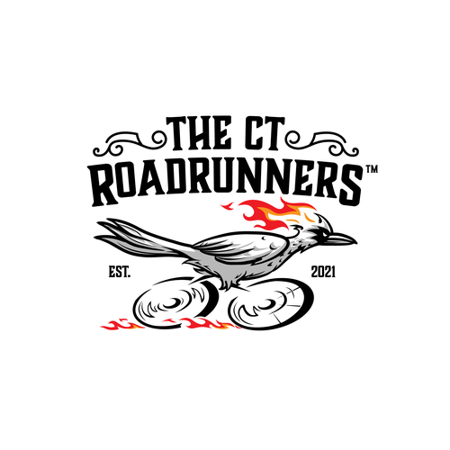 Roadrunner design with the title 'The CT Roadrunners Logo'