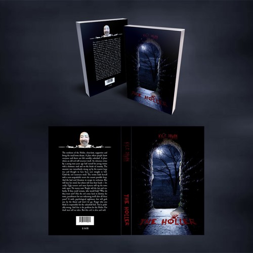 Gothic book cover with the title 'Horror Novel Cover First Alternative'