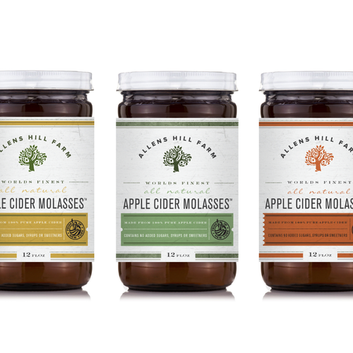 Label with the title 'The World's Finest Apple Cider Molasses needs a label.'