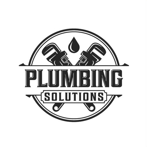 Solid logo with the title 'Solid logo concept for Plumbing Solutions.'