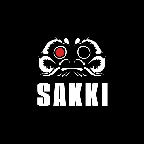 Martial arts logo with the title 'Sakki '
