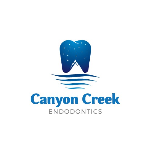 Abstract logo with the title 'Logo For Dental Service'