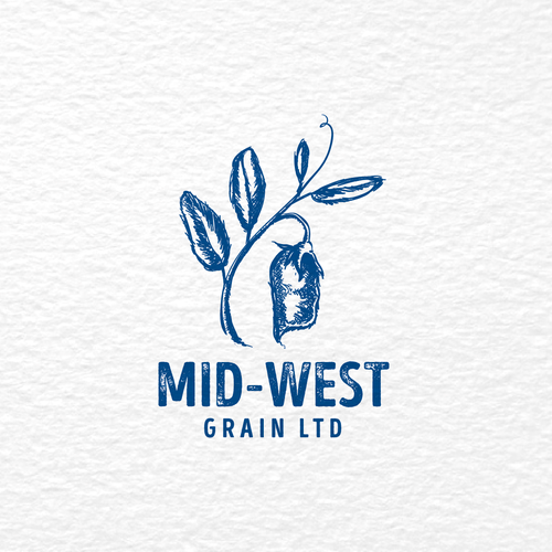 Grain design with the title 'mid-west logo'