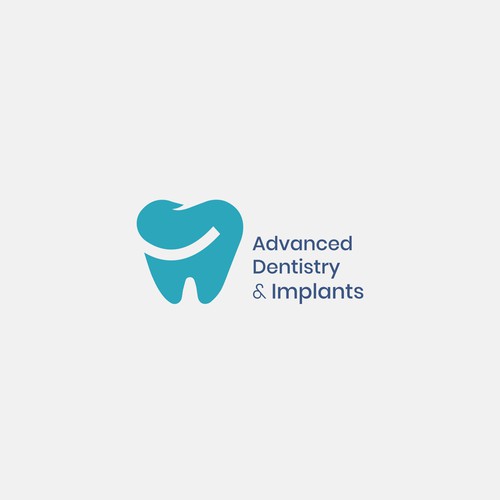 Smile brand with the title 'Advanced Dentistry & Implants logo design'