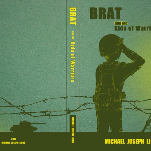 Boy book cover with the title 'book cover "BRAT"'
