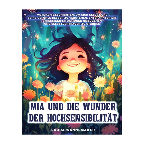 Whimsical book cover with the title 'Book cover Design'