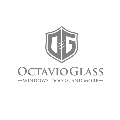Door logo with the title 'OktavioGlass'