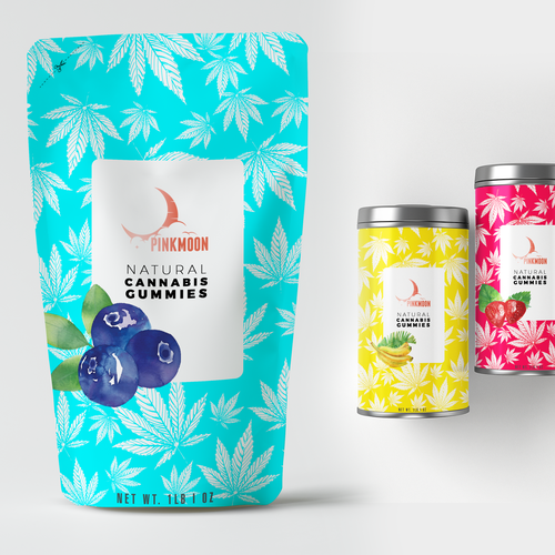Gummy packaging with the title 'Design Packaging For Cannabis Gummies'