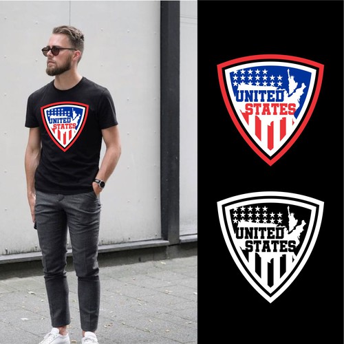 Star t-shirt with the title 't-shirt design concept '