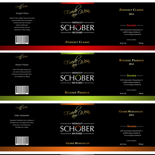 Logo label with the title 'Winning Logo Design for wine label contest'