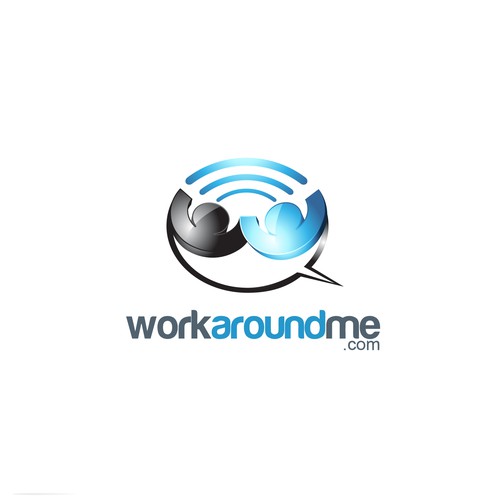 Startup logo with the title 'Logo for exciting new STARTUP - WorkAroundMe.com'