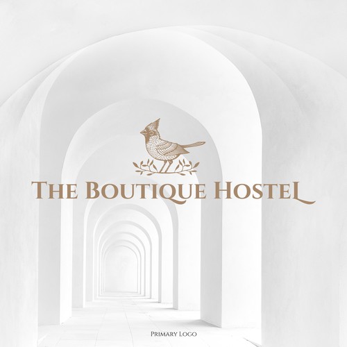 Hostel design with the title 'Logo design for The Boutique Hostel'